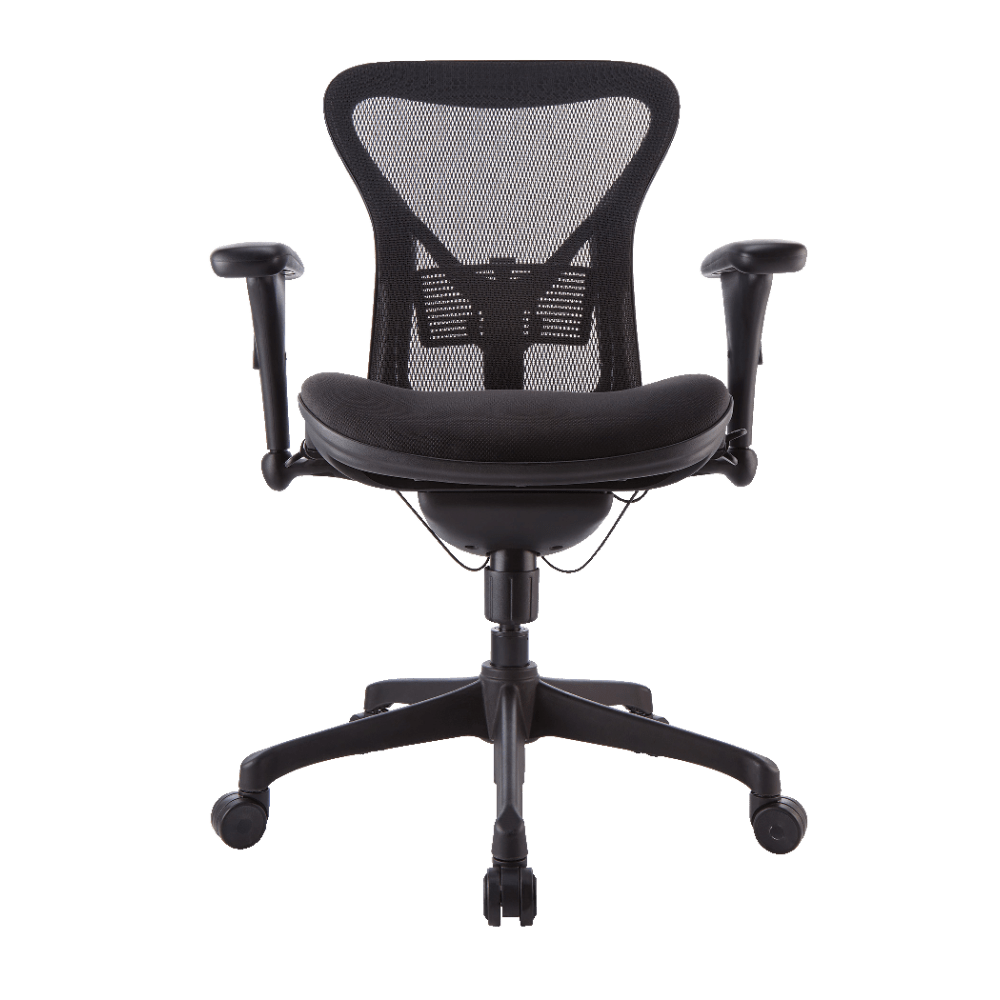 WorkPro Warrior 212 Mesh Managerial Mid Back Chair Black PopularChairscom   