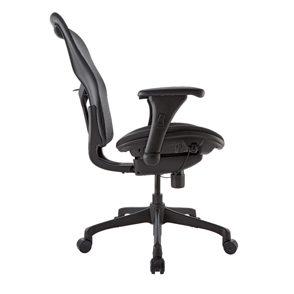 WorkPro Warrior 212 Mesh Managerial Mid Back Chair Black PopularChairscom   