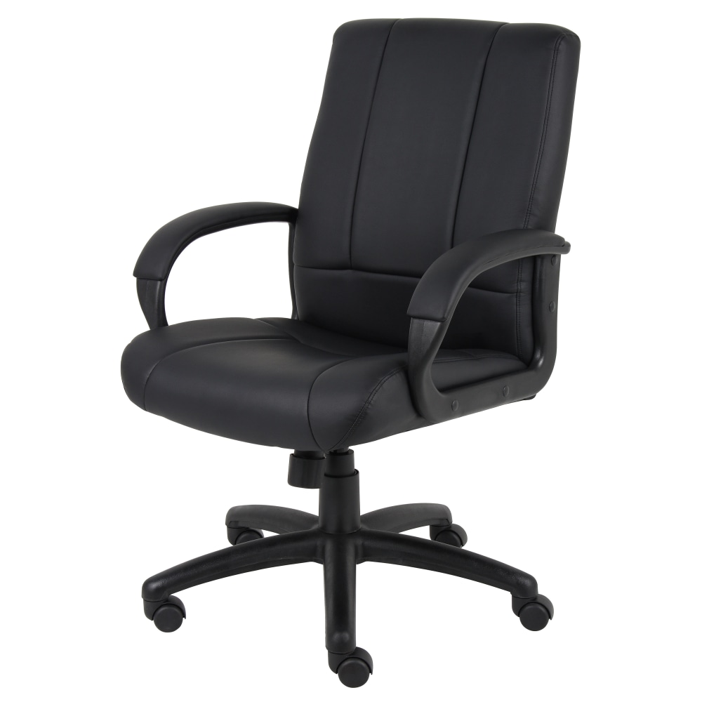 Boss Office Products Ergonomic Caressoftplus Vinyl MidBack Executive Chair Black PopularChairscom Boss Office Products Ergonomic Caressoftplus Vinyl Mid Back Executive Chair Black PopularChairscom