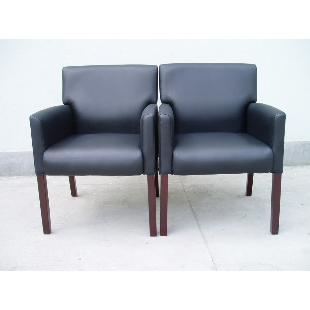 Boss Office Products Caressoft Vinyl BoxArm Guest Chair Black PopularChairscom Boss Office Products Caressoft Vinyl Box Arm Guest Chair Black PopularChairscom