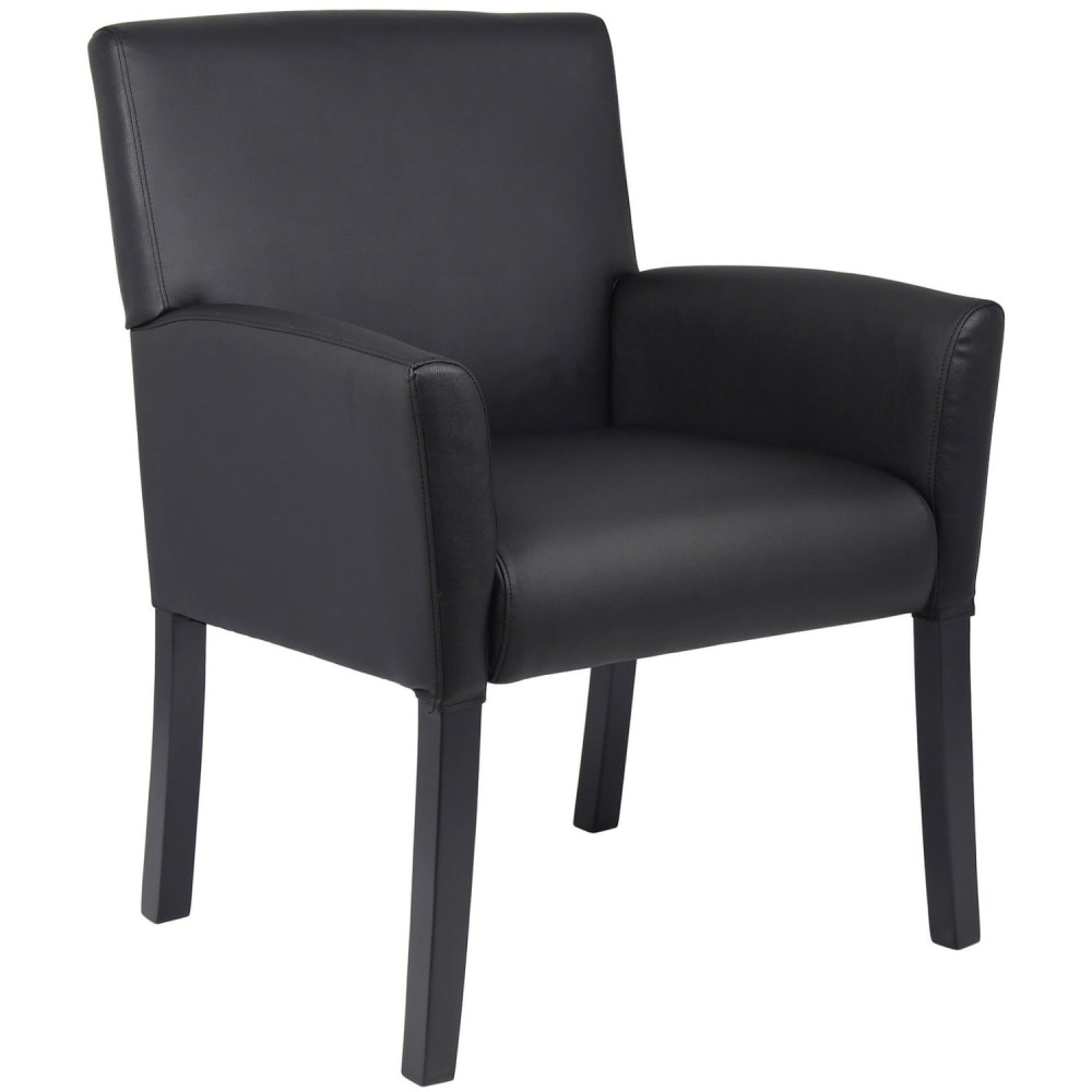 Boss Office Products BoxArm Chair Black PopularChairscom Boss Office Products Box Arm Chair Black PopularChairscom