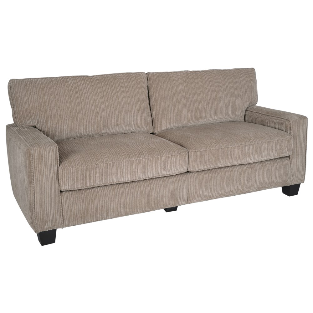 Serta RTA Santa Cruz Collection Fabric Sofa 78inW Platinum PopularChairscom   