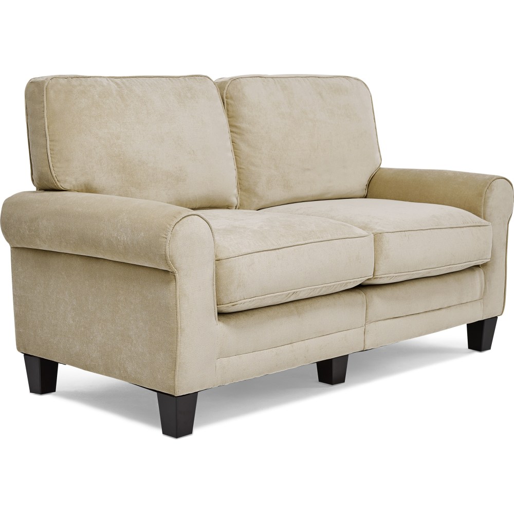 Serta RTA Copenhagen Collection Fabric Loveseat Sofa 61inW Vanity Beige PopularChairscom Serta RTA Copenhagen Collection Fabric Loveseat Sofa 61inW Vanity Beige PopularChairscom