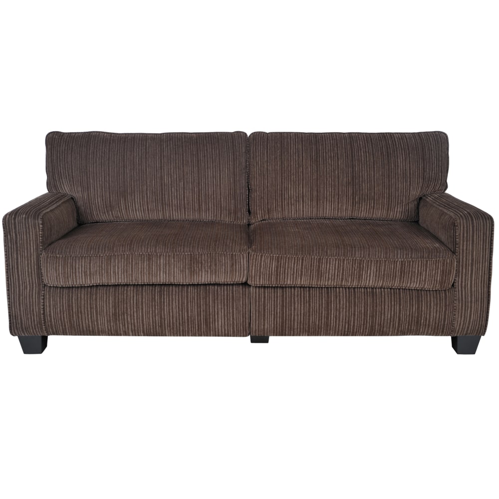 Serta RTA San Paolo Collection Fabric Sofa 78inW Mink Brown PopularChairscom   