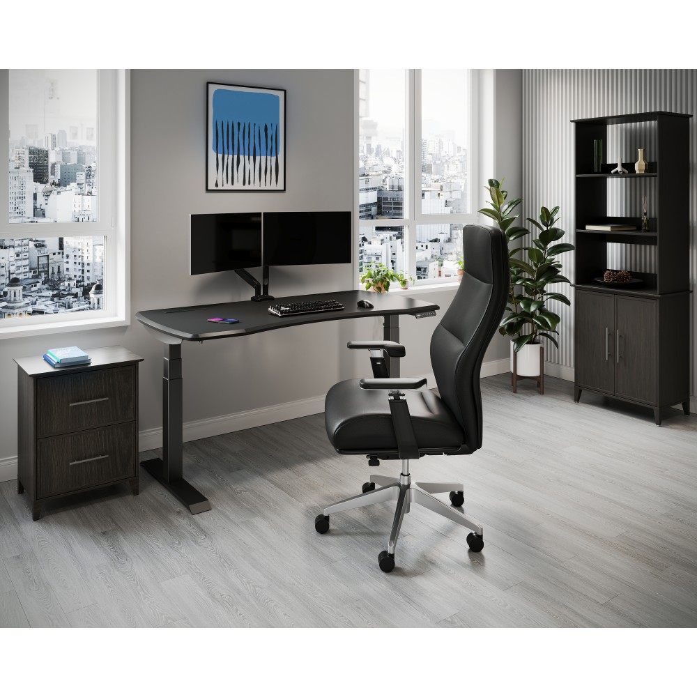 WorkPro Momentum Ergonomic Vegan Leather HighBack Active Chair BlackChrome BIFMA Compliant PopularChairscom WorkPro Momentum Ergonomic Vegan Leather High Back Active Chair BlackChrome BIFMA Compliant PopularChairscom