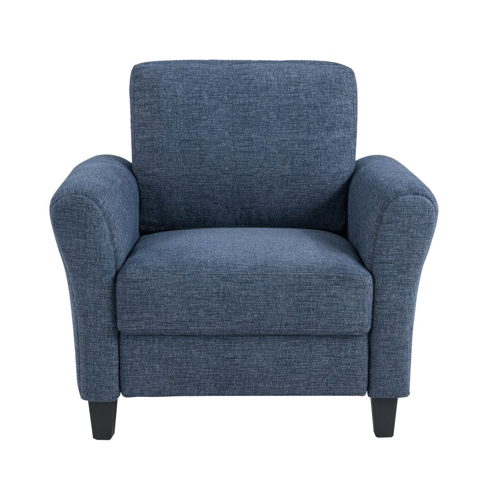 Lifestyle Solutions Winslow Chair With Rolled Arms Blue PopularChairscom Lifestyle Solutions Winslow Chair With Rolled Arms Blue PopularChairscom
