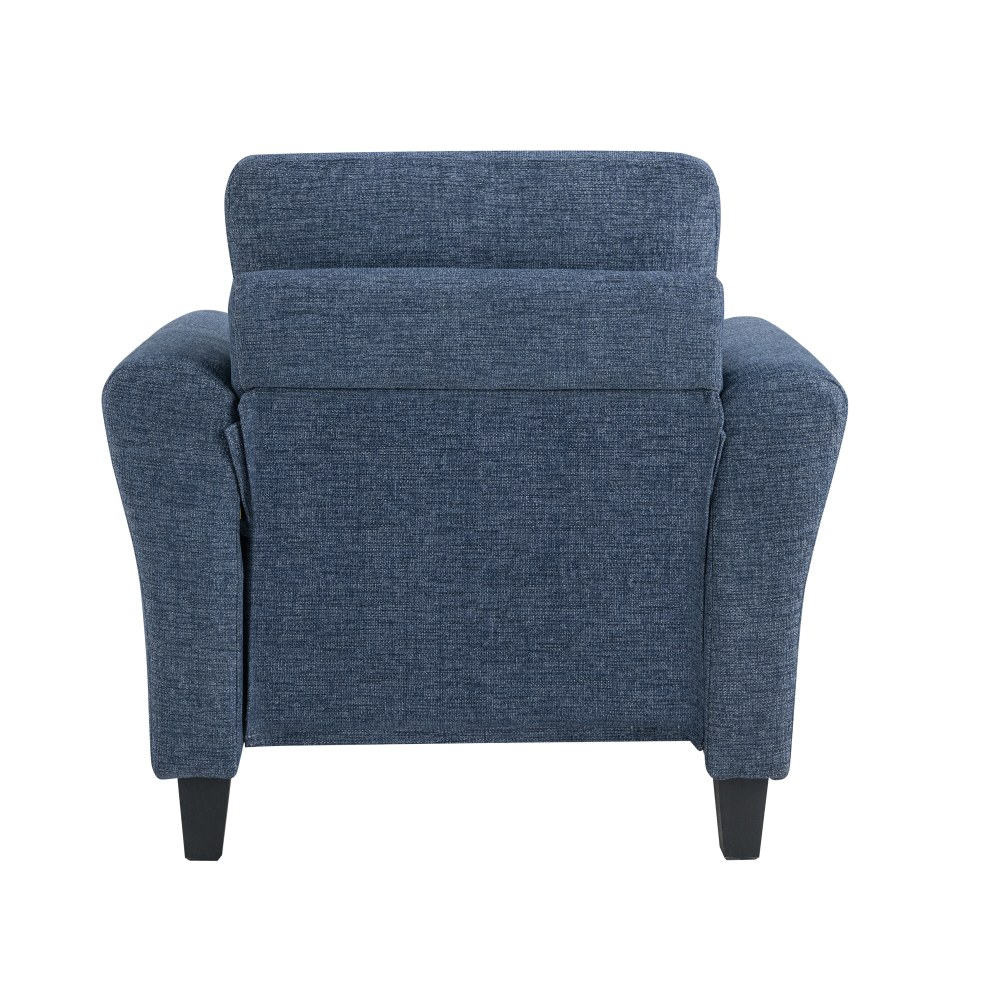 Lifestyle Solutions Winslow Chair With Rolled Arms Blue PopularChairscom Lifestyle Solutions Winslow Chair With Rolled Arms Blue PopularChairscom