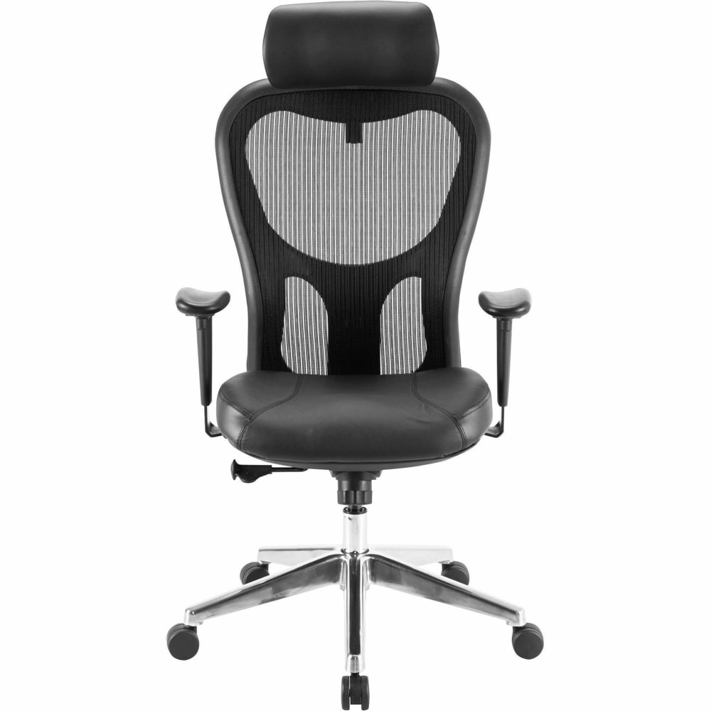 Lorell Executive Ergonomic Bonded LeatherMesh HighBack Chair With Headrest Black PopularChairscom Lorell Executive Ergonomic Bonded LeatherMesh High Back Chair With Headrest Black PopularChairscom