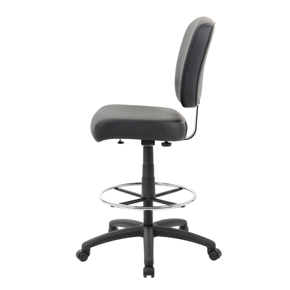 Boss Office Products Heavy Duty Armless Drafting Stool Black PopularChairscom   