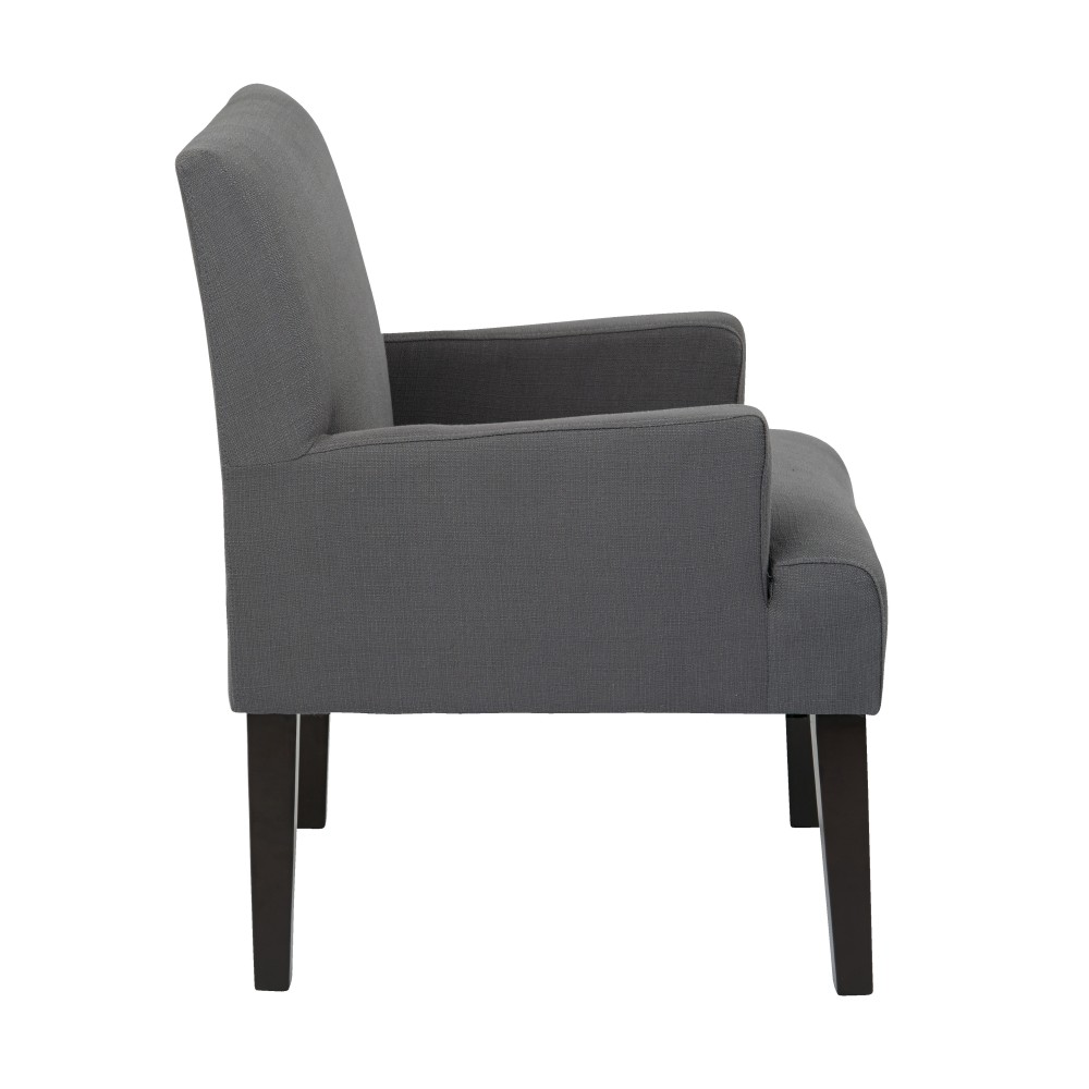 Ave Six Work Smart Main Street Guest Chair Woven CharcoalBlack PopularChairscom   