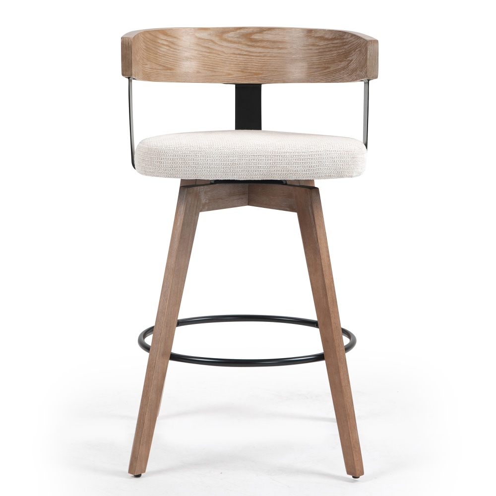Glamour Home Beck Fabric Counter Height Stool With Back Beige PopularChairscom Glamour Home Beck Fabric Counter Height Stool With Back Beige PopularChairscom