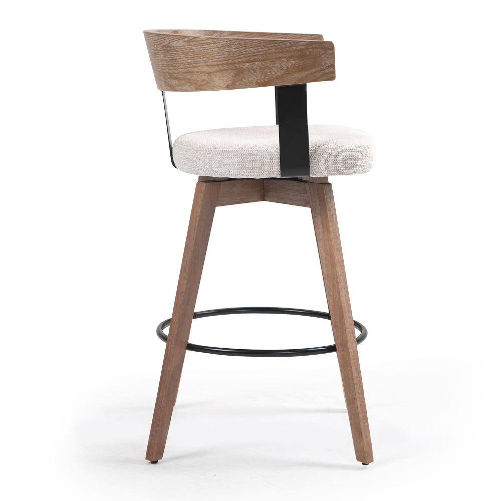 Glamour Home Beck Fabric Counter Height Stool With Back Beige PopularChairscom Glamour Home Beck Fabric Counter Height Stool With Back Beige PopularChairscom