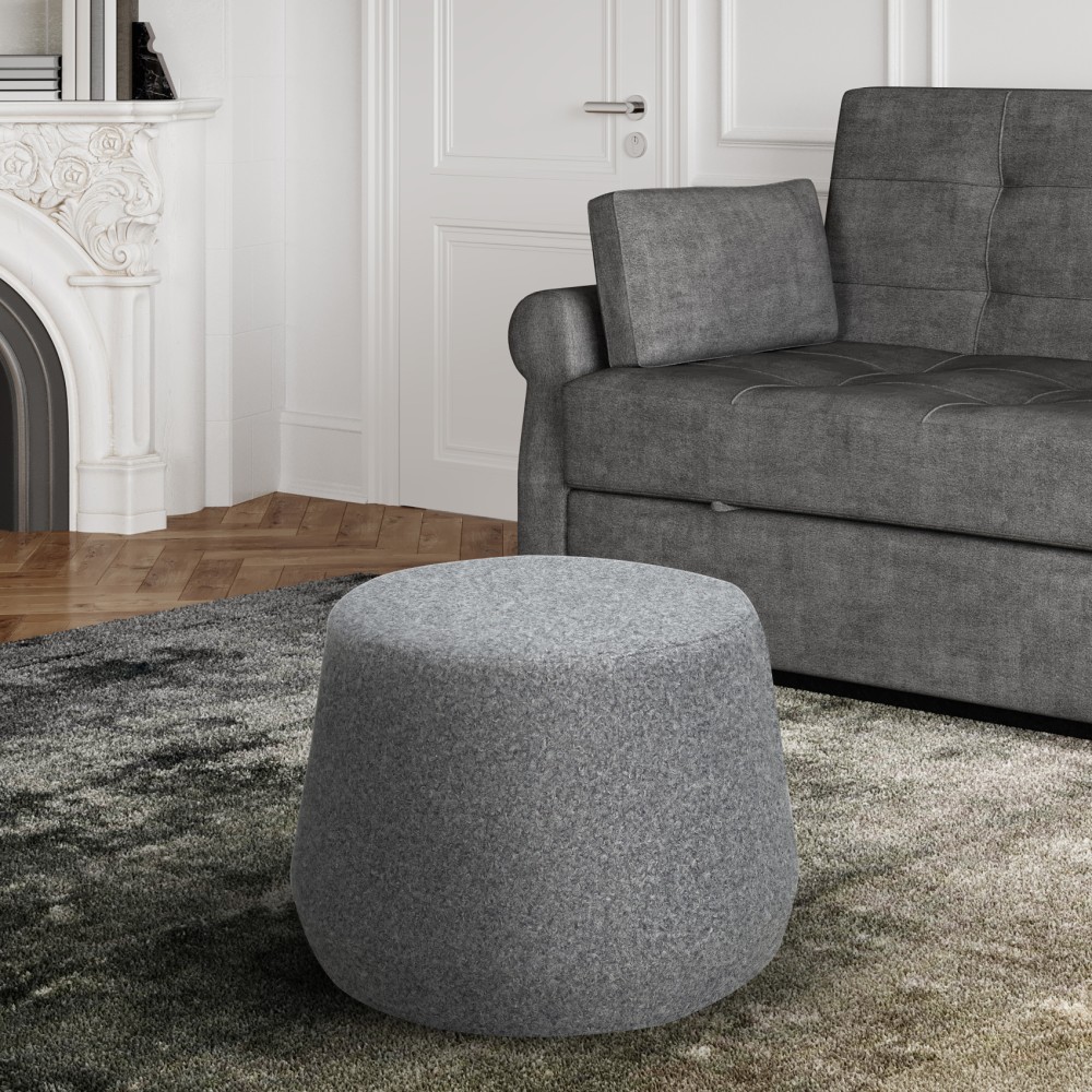 Lifestyle Solutions Brant Fabric Ottoman 17inH x 24inW x 24inD Gray PopularChairscom Lifestyle Solutions Brant Fabric Ottoman 17inH x 24inW x 24inD Gray PopularChairscom
