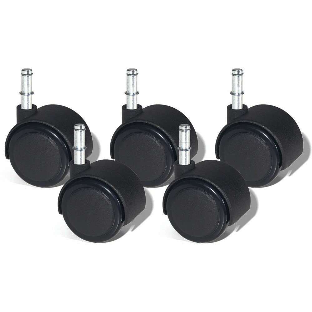 Lorell Premium Dual Soft Wheel Casters Set Black Set Of 5 PopularChairscom   