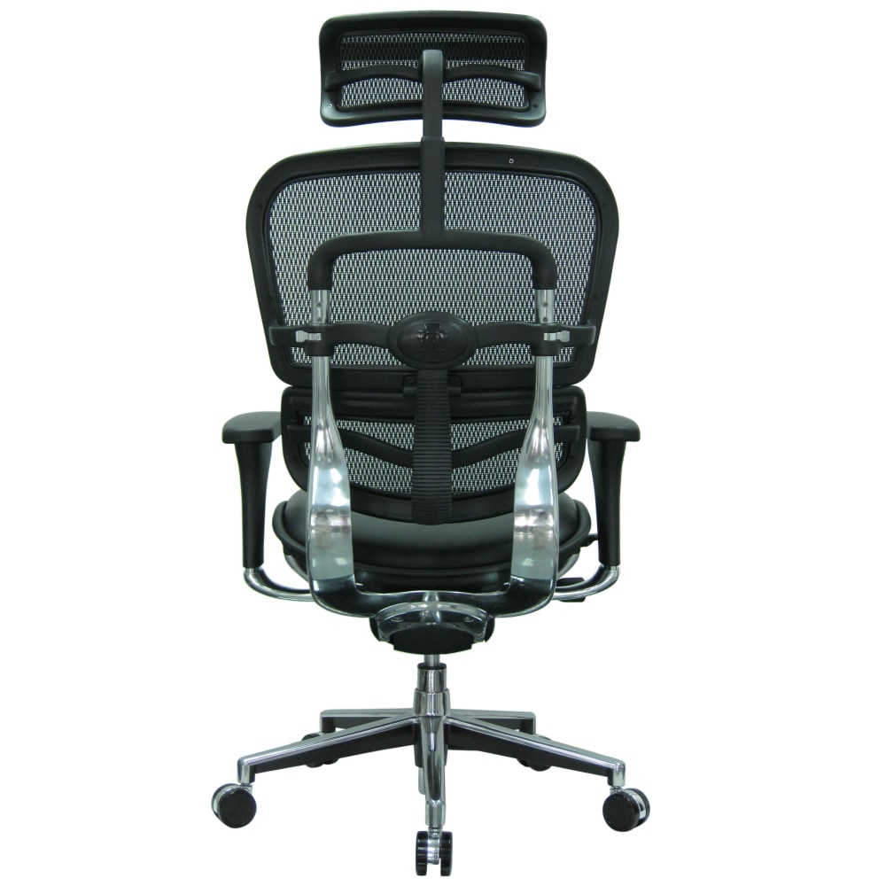 Raynor Eurotech Ergohuman Ergonomic Bonded LeatherMesh HighBack Chair BlackChrome PopularChairscom Raynor Eurotech Ergohuman Ergonomic Bonded LeatherMesh High Back Chair BlackChrome PopularChairscom