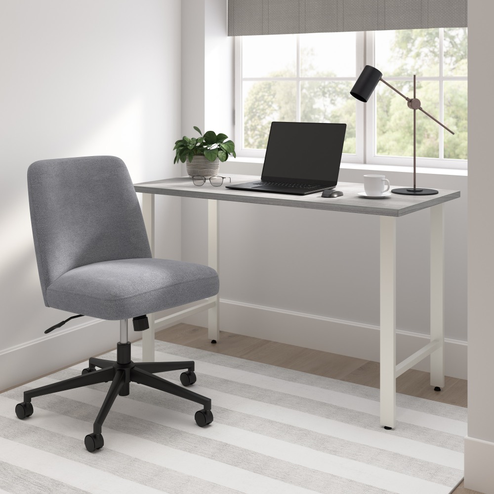 Bush Furniture Serenity Fabric Mid Back Armless Office Chair with Wheels Cool Gray Standard Delivery Service PopularChairscom Bush Furniture Serenity Fabric Mid Back Armless Office Chair with Wheels Cool Gray Standard Delivery Service PopularChairscom