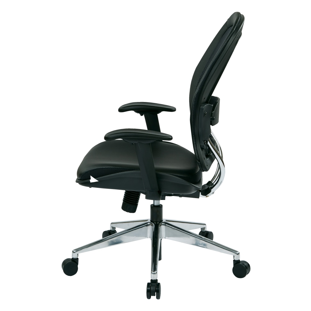 Office Star Space Seating Ergonomic Mesh High Back Chair BlackSilver PopularChairscom   