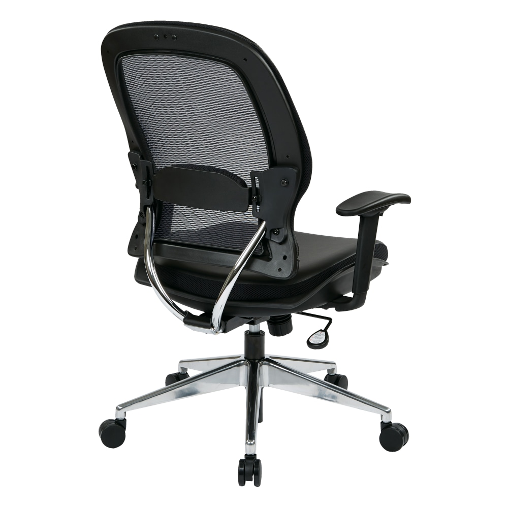 Office Star Space Seating Ergonomic Mesh High Back Chair BlackSilver PopularChairscom   