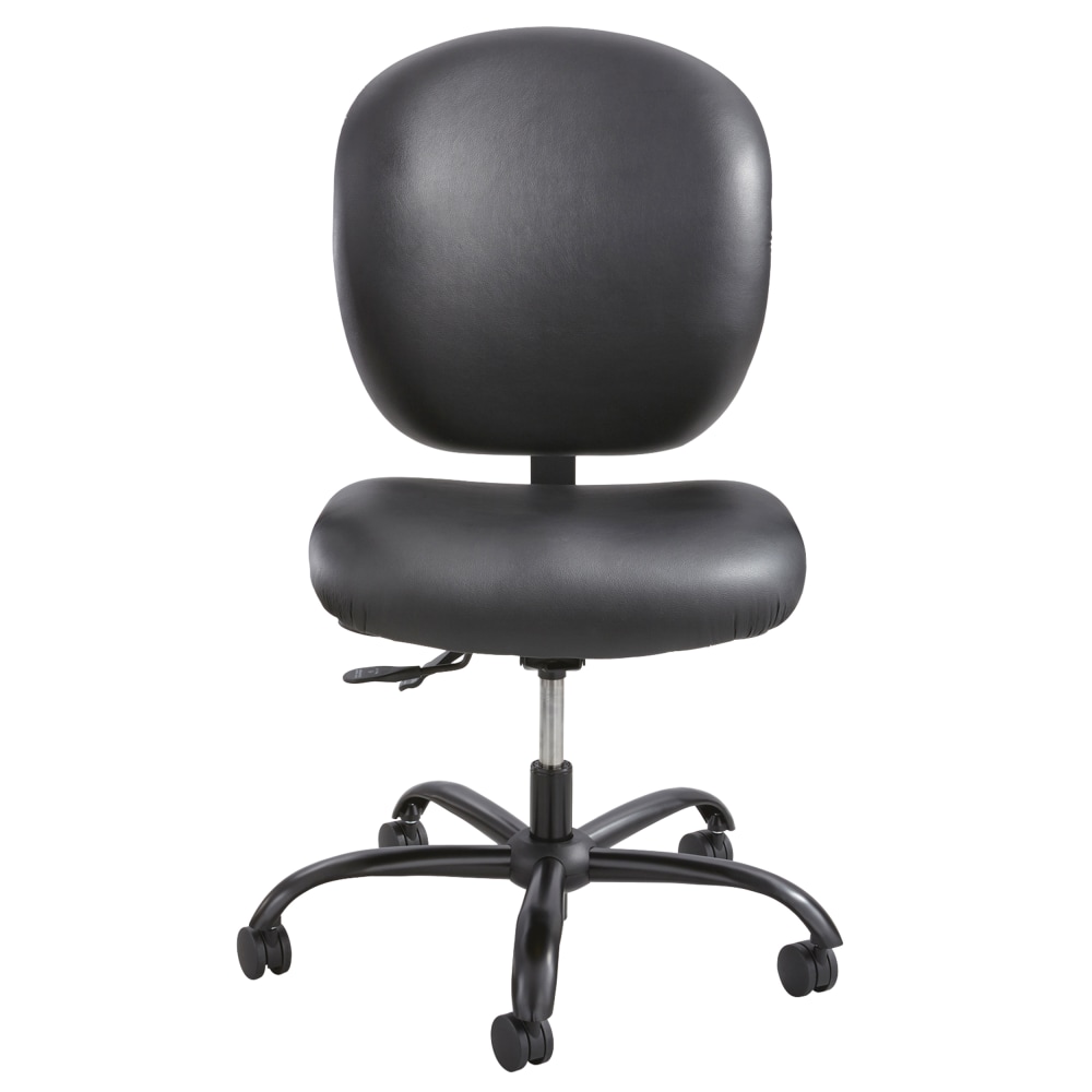 Safco Alday 247 Task Chair Faux Leather Black PopularChairscom   
