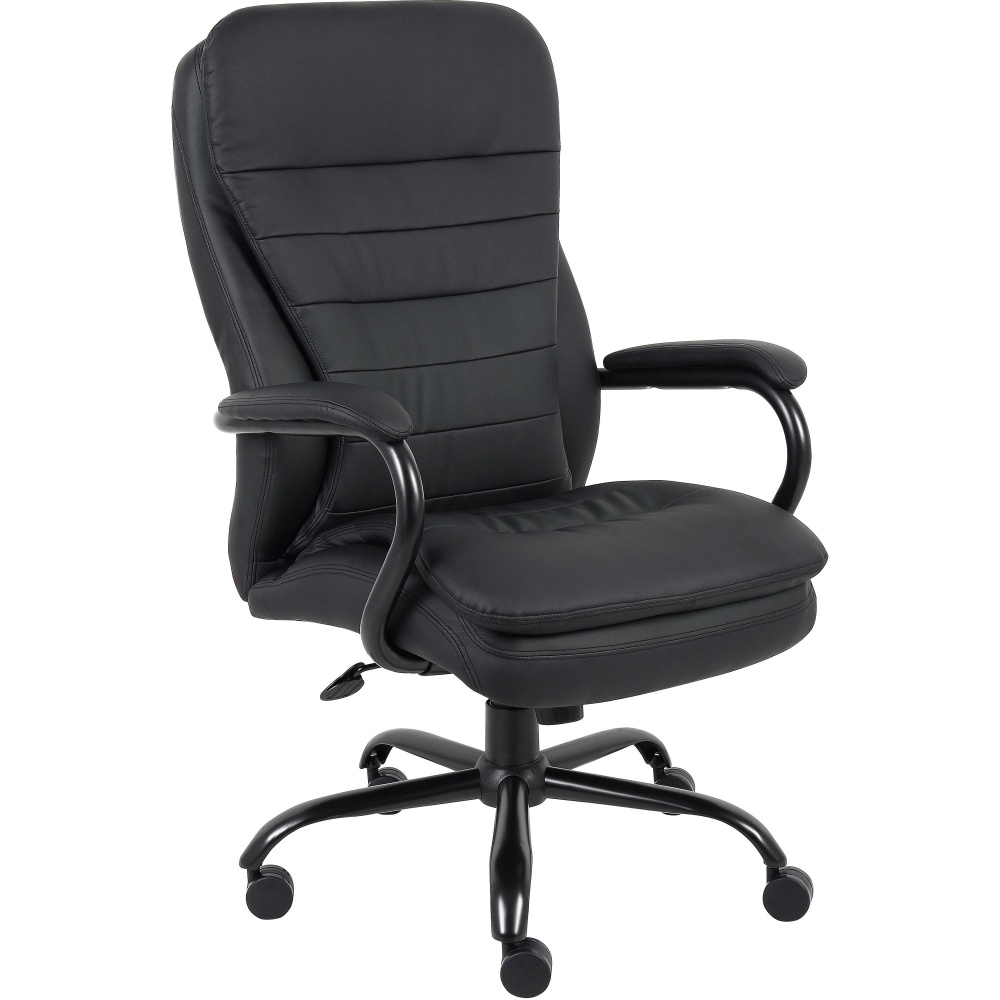 Lorell Big Tall Double Cushion Ergonomic Bonded Leather Executive Chair Black PopularChairscom Lorell Big Tall Double Cushion Ergonomic Bonded Leather Executive Chair Black PopularChairscom