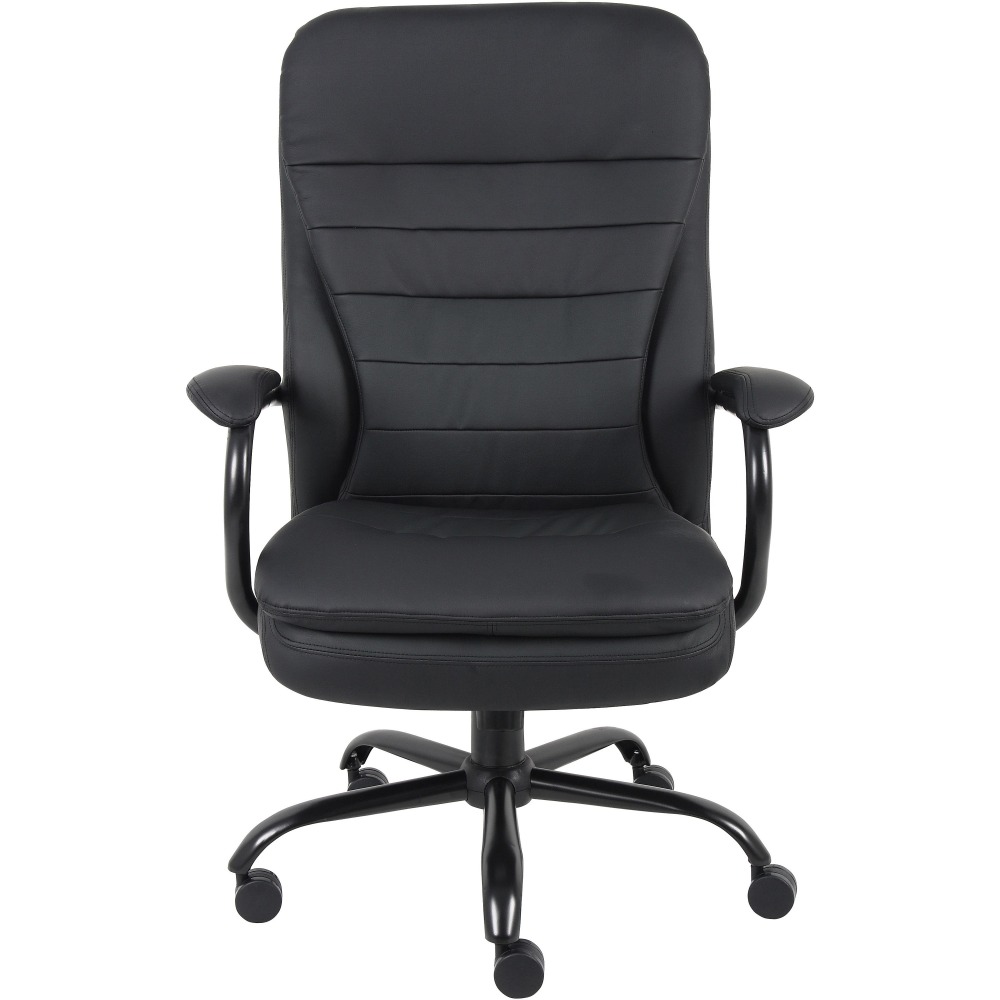 Lorell Big Tall Double Cushion Ergonomic Bonded Leather Executive Chair Black PopularChairscom Lorell Big Tall Double Cushion Ergonomic Bonded Leather Executive Chair Black PopularChairscom