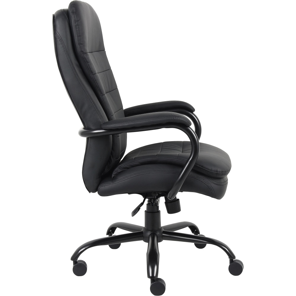Lorell Big Tall Double Cushion Ergonomic Bonded Leather Executive Chair Black PopularChairscom Lorell Big Tall Double Cushion Ergonomic Bonded Leather Executive Chair Black PopularChairscom