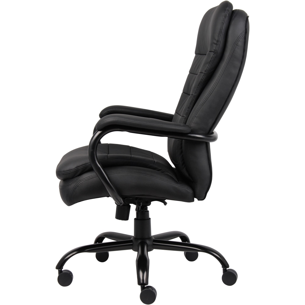 Lorell Big Tall Double Cushion Ergonomic Bonded Leather Executive Chair Black PopularChairscom Lorell Big Tall Double Cushion Ergonomic Bonded Leather Executive Chair Black PopularChairscom