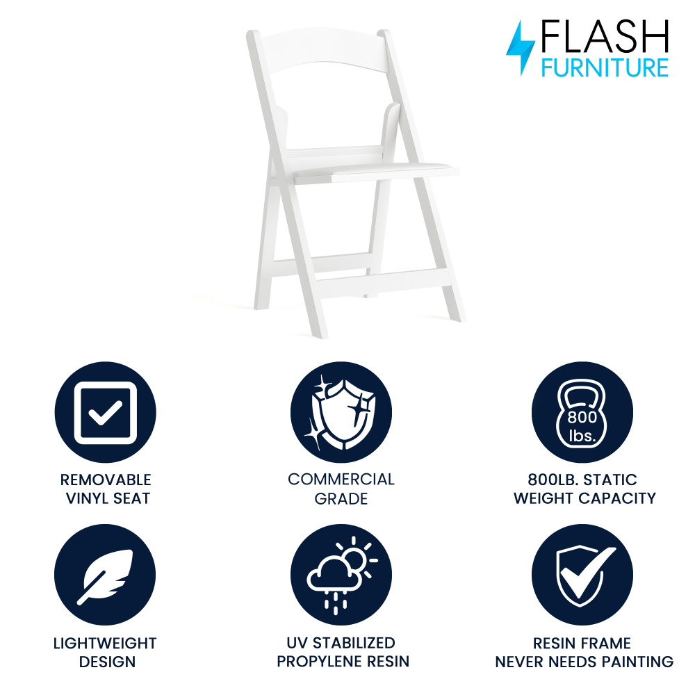 Flash Furniture Hercules Folding Chair White PopularChairscom Flash Furniture Hercules Folding Chair White PopularChairscom