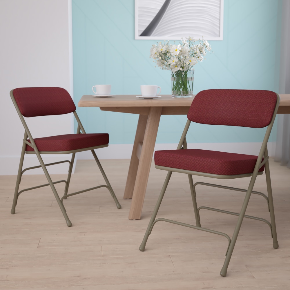 Flash Furniture Hercules Premium Curved Upholstered Folding Chairs Set Of 2 Chairs BurgundyGray PopularChairscom Flash Furniture Hercules Premium Curved Upholstered Folding Chairs Set Of 2 Chairs BurgundyGray PopularChairscom