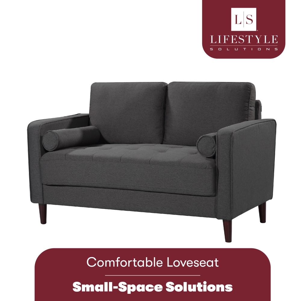 Lifestyle Solutions Lillian Loveseat Heather Gray PopularChairscom Lifestyle Solutions Lillian Loveseat Heather Gray PopularChairscom