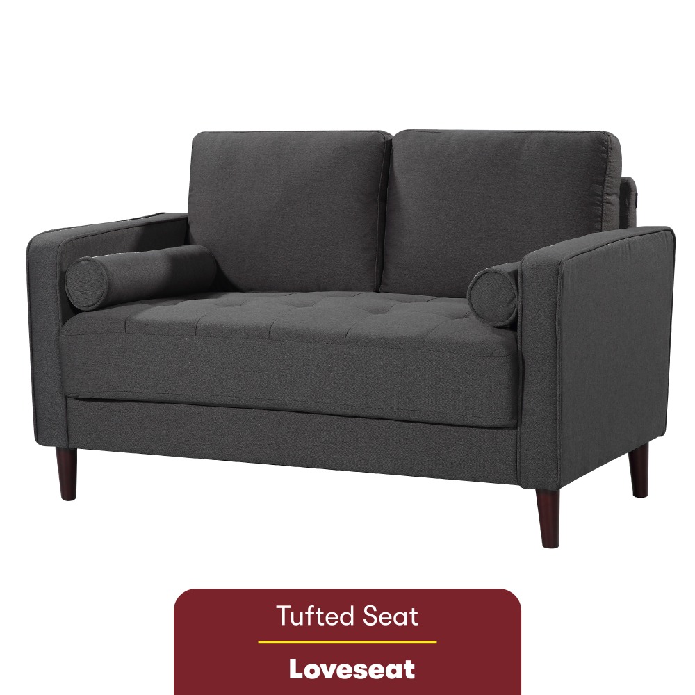 Lifestyle Solutions Lillian Loveseat Heather Gray PopularChairscom Lifestyle Solutions Lillian Loveseat Heather Gray PopularChairscom