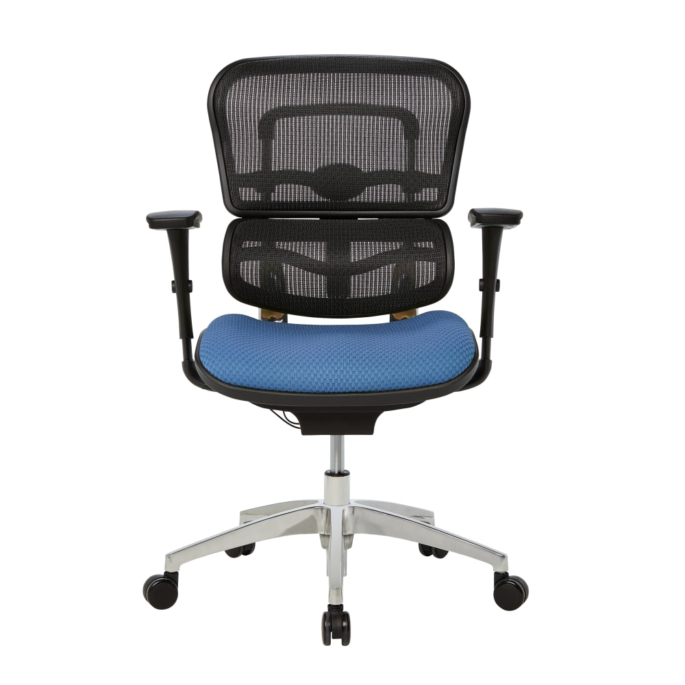 WorkPro 12000 Series Ergonomic MeshPremium Fabric Mid Back Chair BlackSky BIFMA Compliant PopularChairscom   