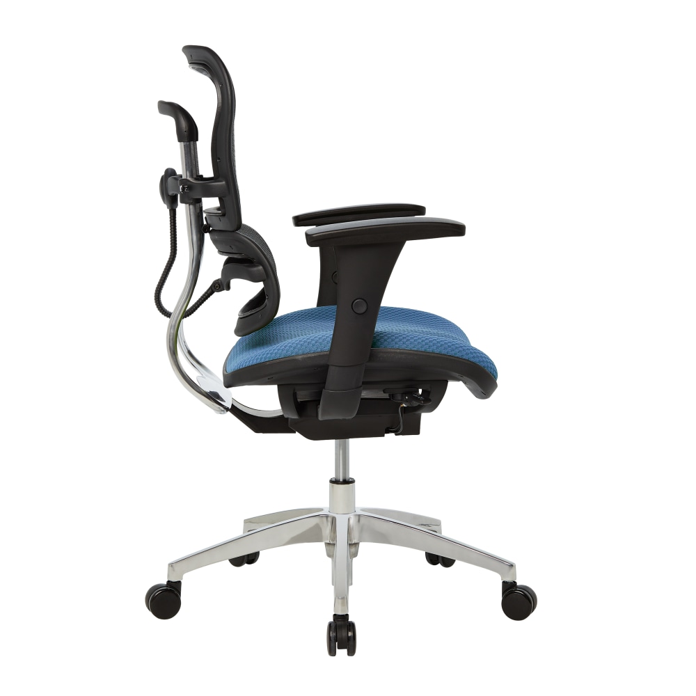 WorkPro 12000 Series Ergonomic MeshPremium Fabric Mid Back Chair BlackSky BIFMA Compliant PopularChairscom   