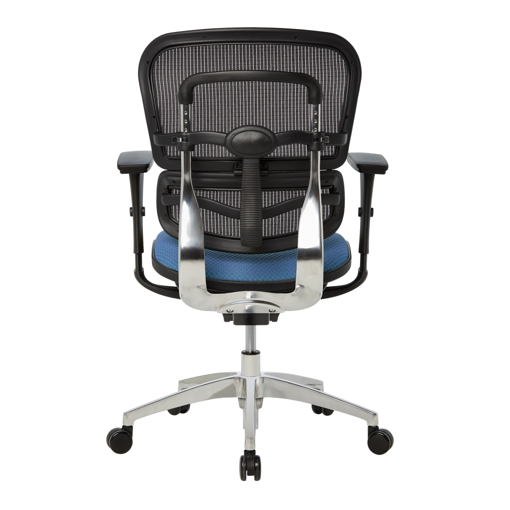 WorkPro 12000 Series Ergonomic MeshPremium Fabric Mid Back Chair BlackSky BIFMA Compliant PopularChairscom   