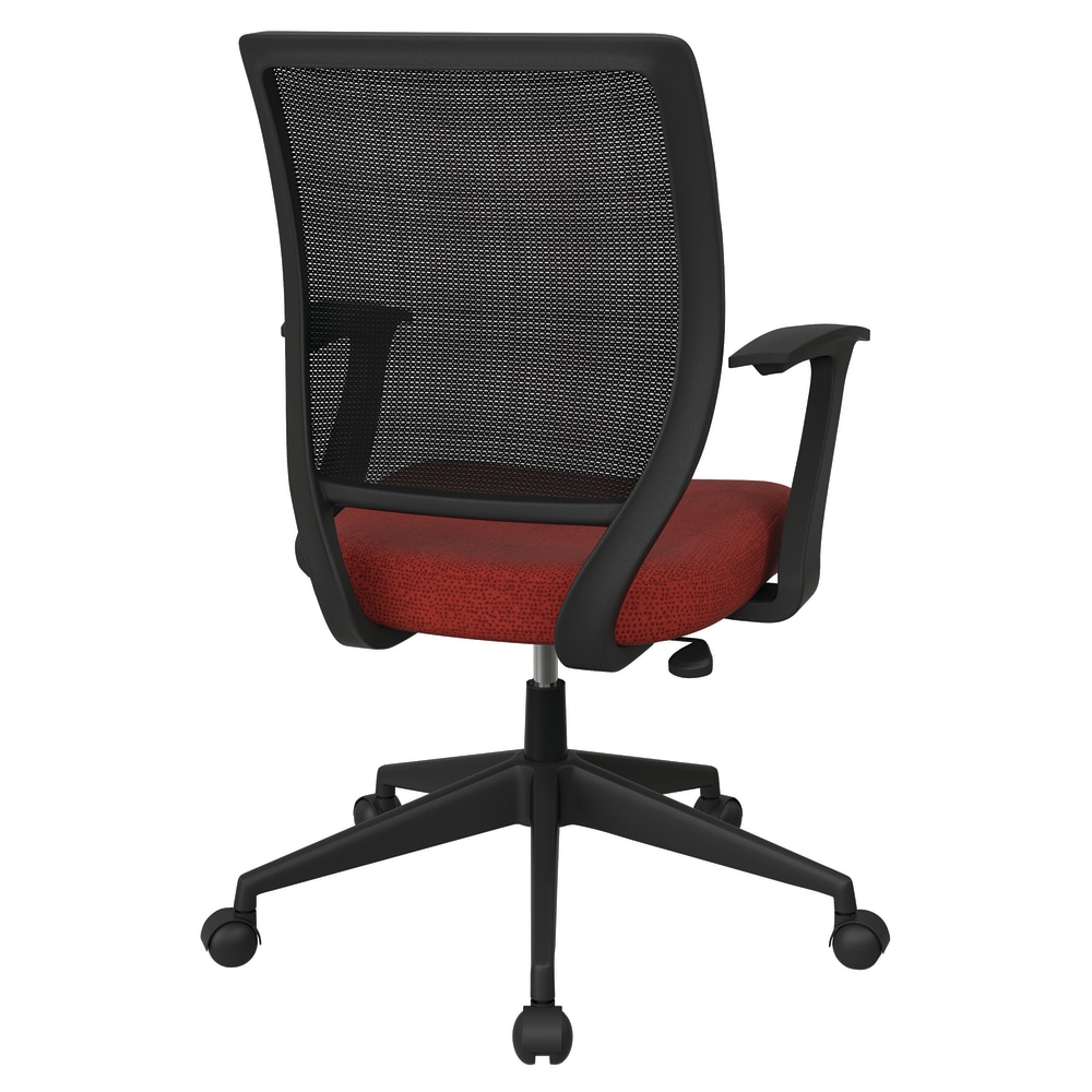 Office Star Work Smart Mesh Task Chair CherryBlack PopularChairscom   