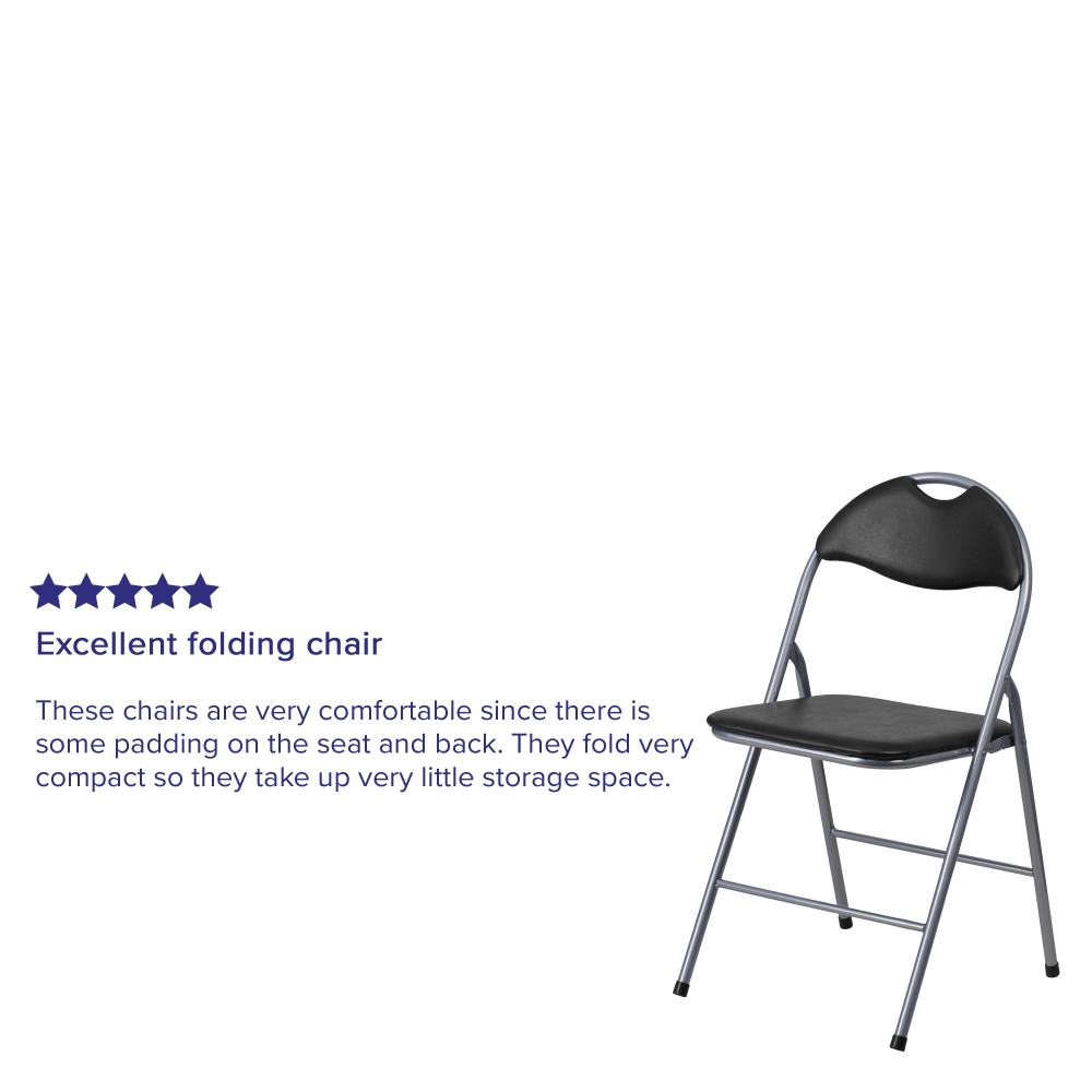 Flash Furniture HERCULES Series Vinyl Metal Folding Chairs With Carrying Handles BlackSilver Pack Of 2 Chairs PopularChairscom Flash Furniture HERCULES Series Vinyl Metal Folding Chairs With Carrying Handles BlackSilver Pack Of 2 Chairs PopularChairscom