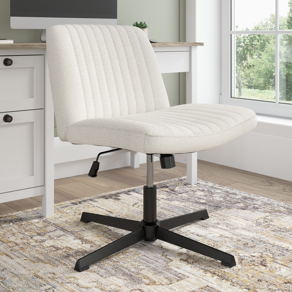 Bush Furniture Sutton Ergonomic Fabric Armless Mid Back Computer Chair Without Wheels Light Cream Fabric Standard Delivery PopularChairscom Bush Furniture Sutton Ergonomic Fabric Armless Mid Back Computer Chair Without Wheels Light Cream Fabric Standard Delivery PopularChairscom