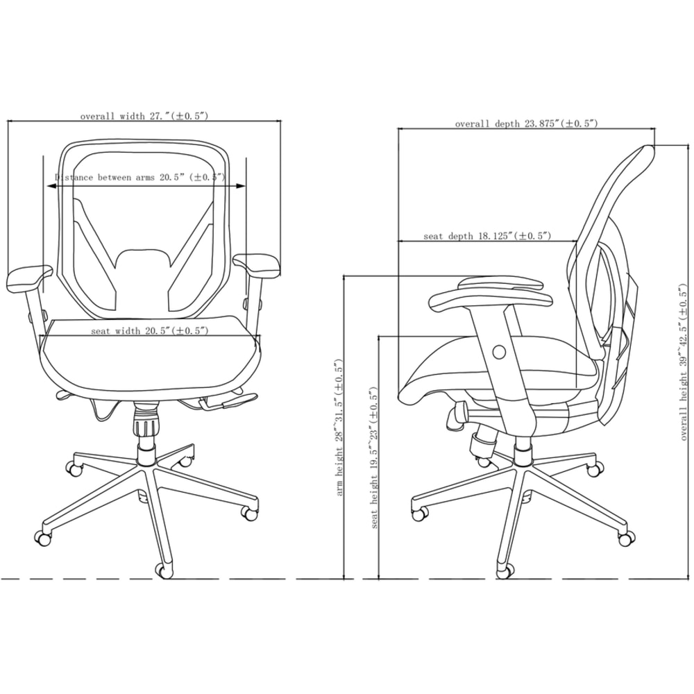 Lorell Executive Mesh MidBack Chair Black PopularChairscom Lorell Executive Mesh Mid Back Chair Black PopularChairscom
