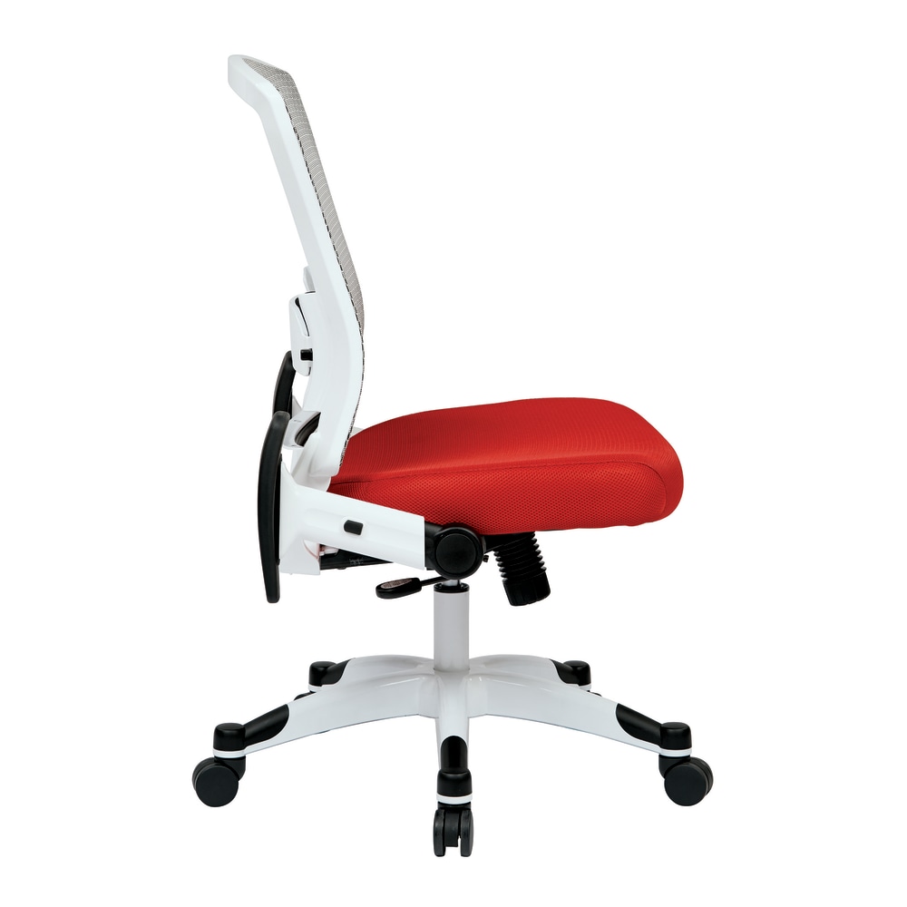 Office Star Space Seating Mesh MidBack Chair RedWhite PopularChairscom Office Star Space Seating Mesh Mid Back Chair RedWhite PopularChairscom