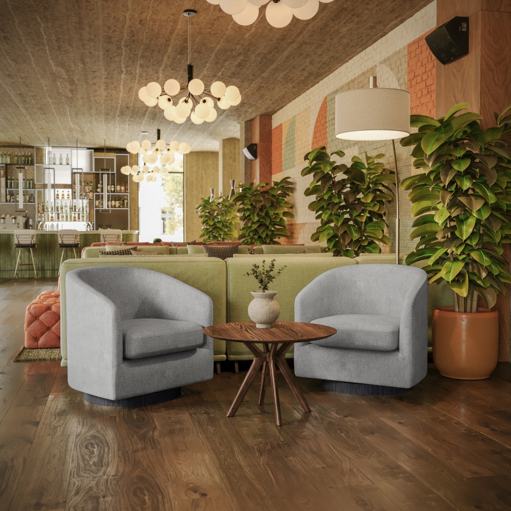 Flash Furniture Landon Club Style Commercial Barrel Accent Armchair with 360 Degree Swivel Metal Base and Sloped Armrests Light Gray PopularChairscom Flash Furniture Landon Club Style Commercial Barrel Accent Armchair with 360 Degree Swivel Metal Base and Sloped Armrests Light Gray PopularChairscom