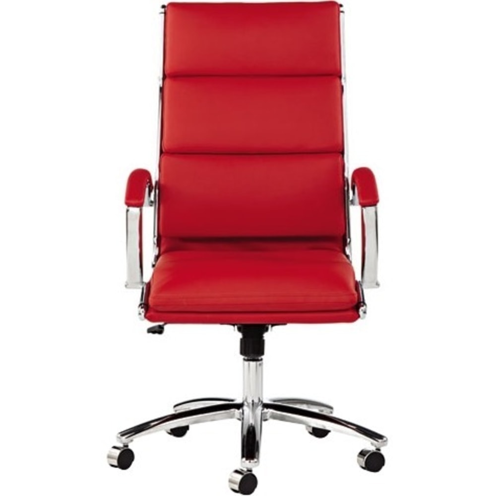 Alera Neratoli HighBack Chair Red Seat Color Faux Leather Seat Material Red Back Color Chrome Frame Color 5star Base PopularChairscom Alera Neratoli High Back Chair Red Seat Color Faux Leather Seat Material Red Back Color Chrome Frame Color 5 star Base PopularChairscom