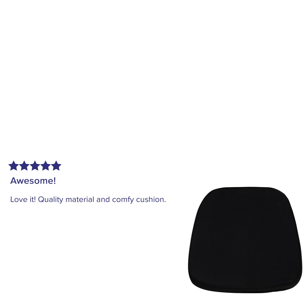 Flash Furniture Soft Fabric Chair Cushion For WoodResin Chiavari Chairs Black PopularChairscom Flash Furniture Soft Fabric Chair Cushion For WoodResin Chiavari Chairs Black PopularChairscom