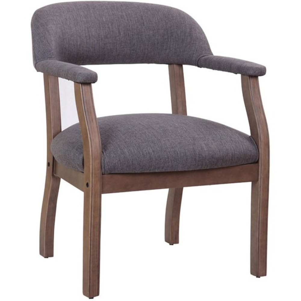 Boss Office Products Traditional Guest Chair Slate GrayBrown PopularChairscom Boss Office Products Traditional Guest Chair Slate GrayBrown PopularChairscom