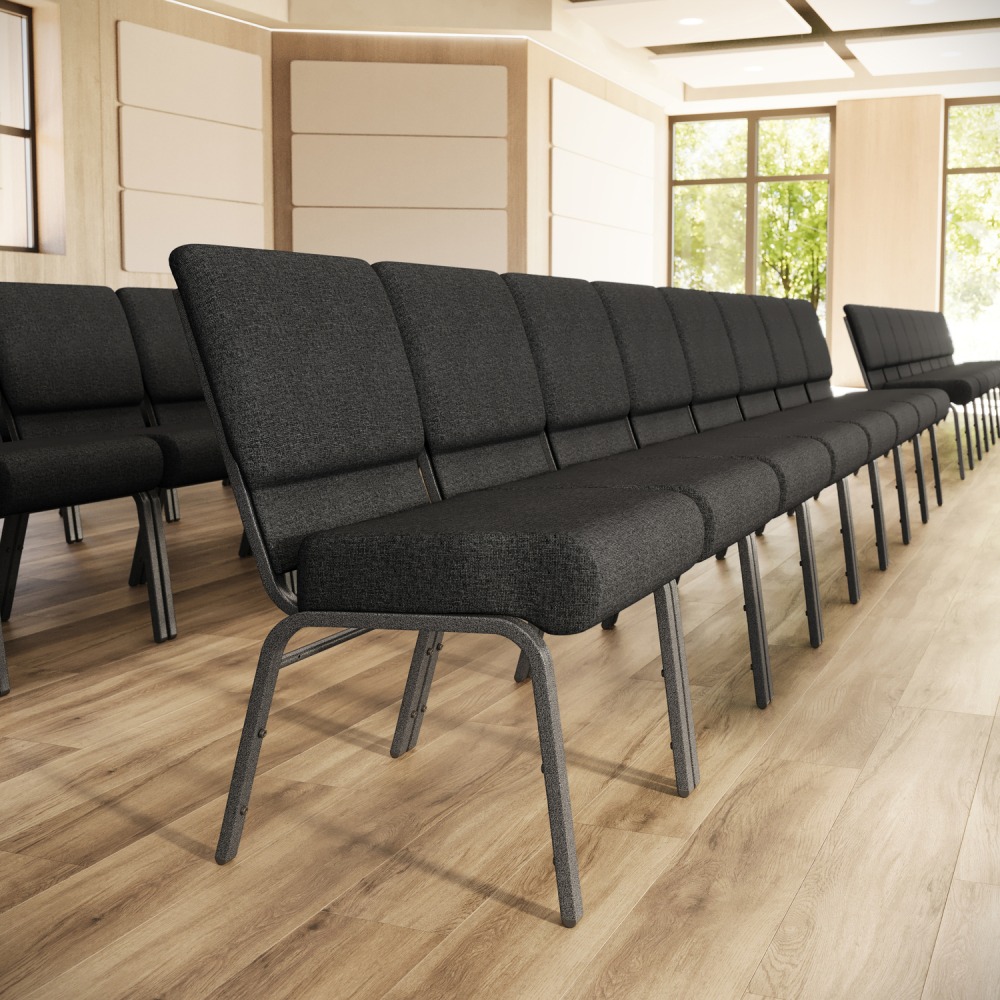 Flash Furniture HERCULES Series 21inW Stackable Church Chair Dark GraySilvervein PopularChairscom Flash Furniture HERCULES Series 21inW Stackable Church Chair Dark GraySilvervein PopularChairscom