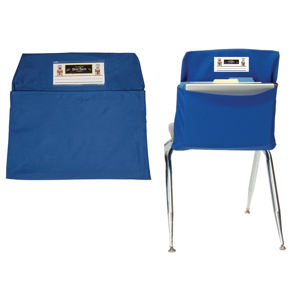 Seat Sack Chair Pocket Large 17in Blue Pack Of 2 PopularChairscom Seat Sack Chair Pocket Large 17in Blue Pack Of 2 PopularChairscom