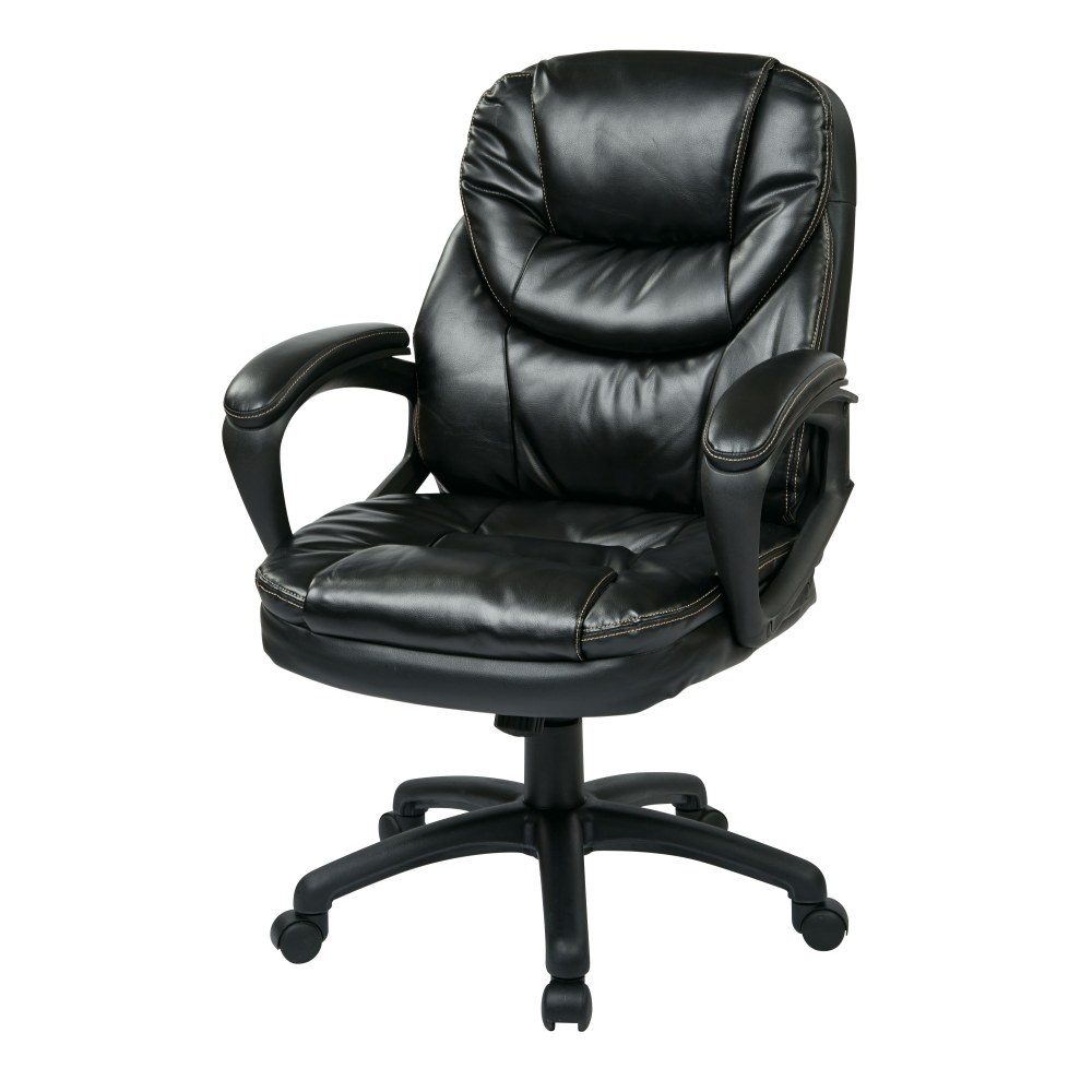 Office Star Work Smart High Back Chair Black PopularChairscom   