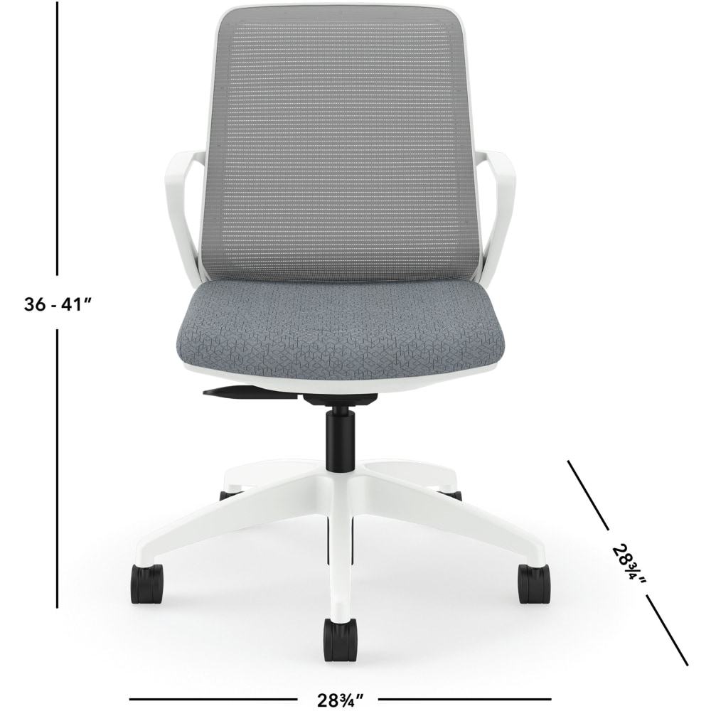 HON Cliq Ergonomic MidBack Light Task Chair BasaltDesigner White PopularChairscom HON Cliq Ergonomic Mid Back Light Task Chair BasaltDesigner White PopularChairscom