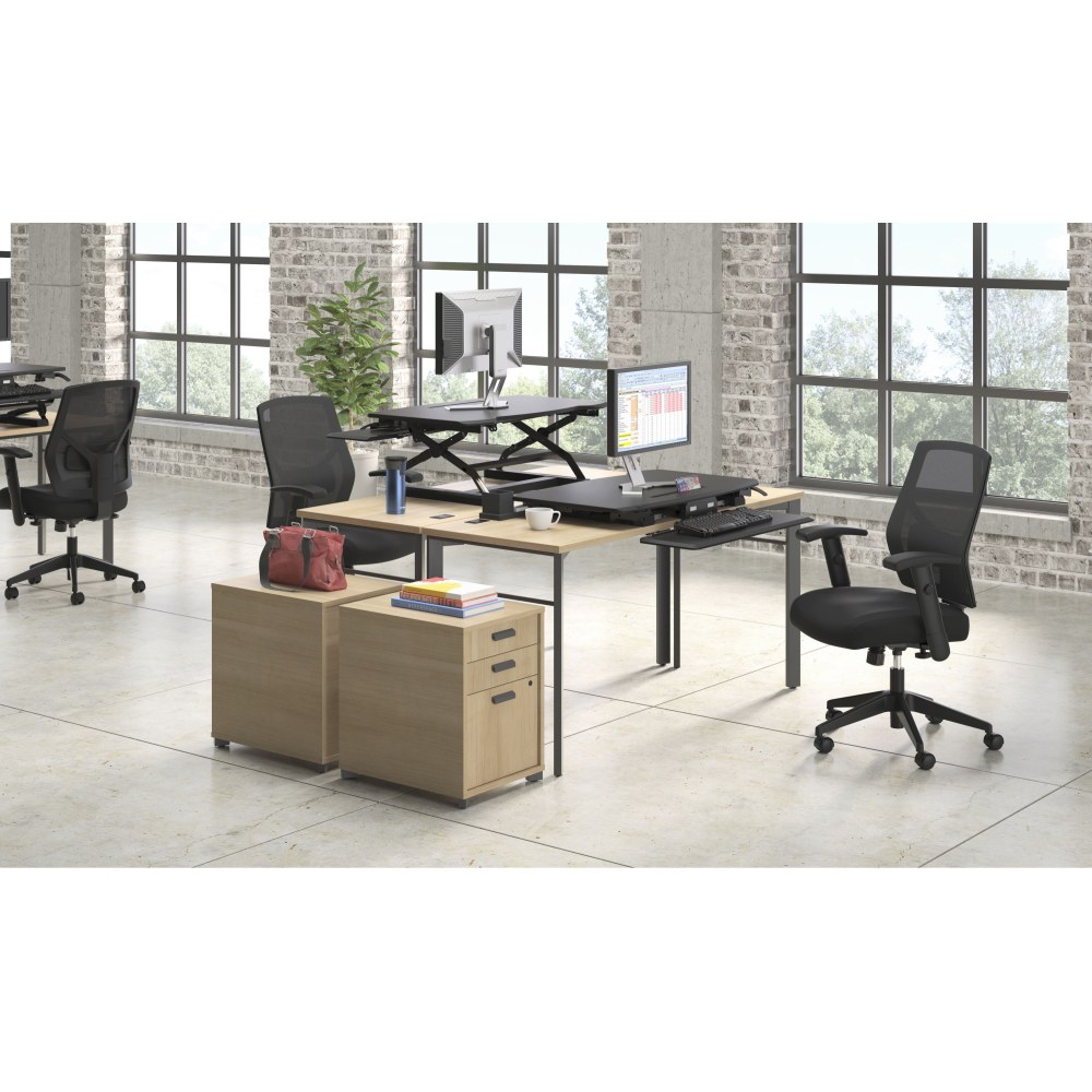 HON Crio Ergonomic Leather High Back Task Chair Black PopularChairscom   