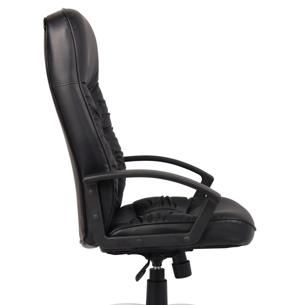 Boss Office Products LeatherPlus High Back Executive Chair Black PopularChairscom   