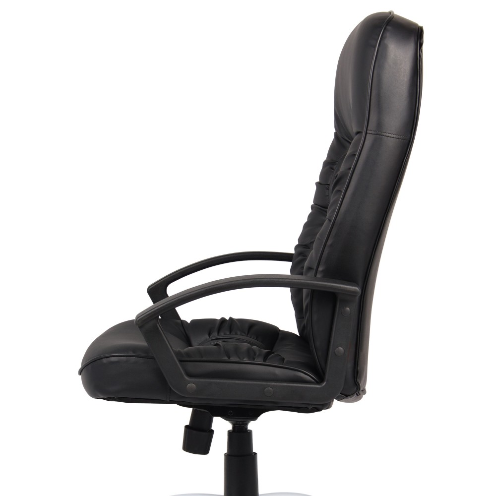 Boss Office Products LeatherPlus High Back Executive Chair Black PopularChairscom   